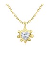 Beautiful Heart CZ Silver Necklaces SPE-4221